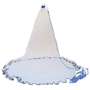 Strong Nylon Mesh + Sinker Fishing Net